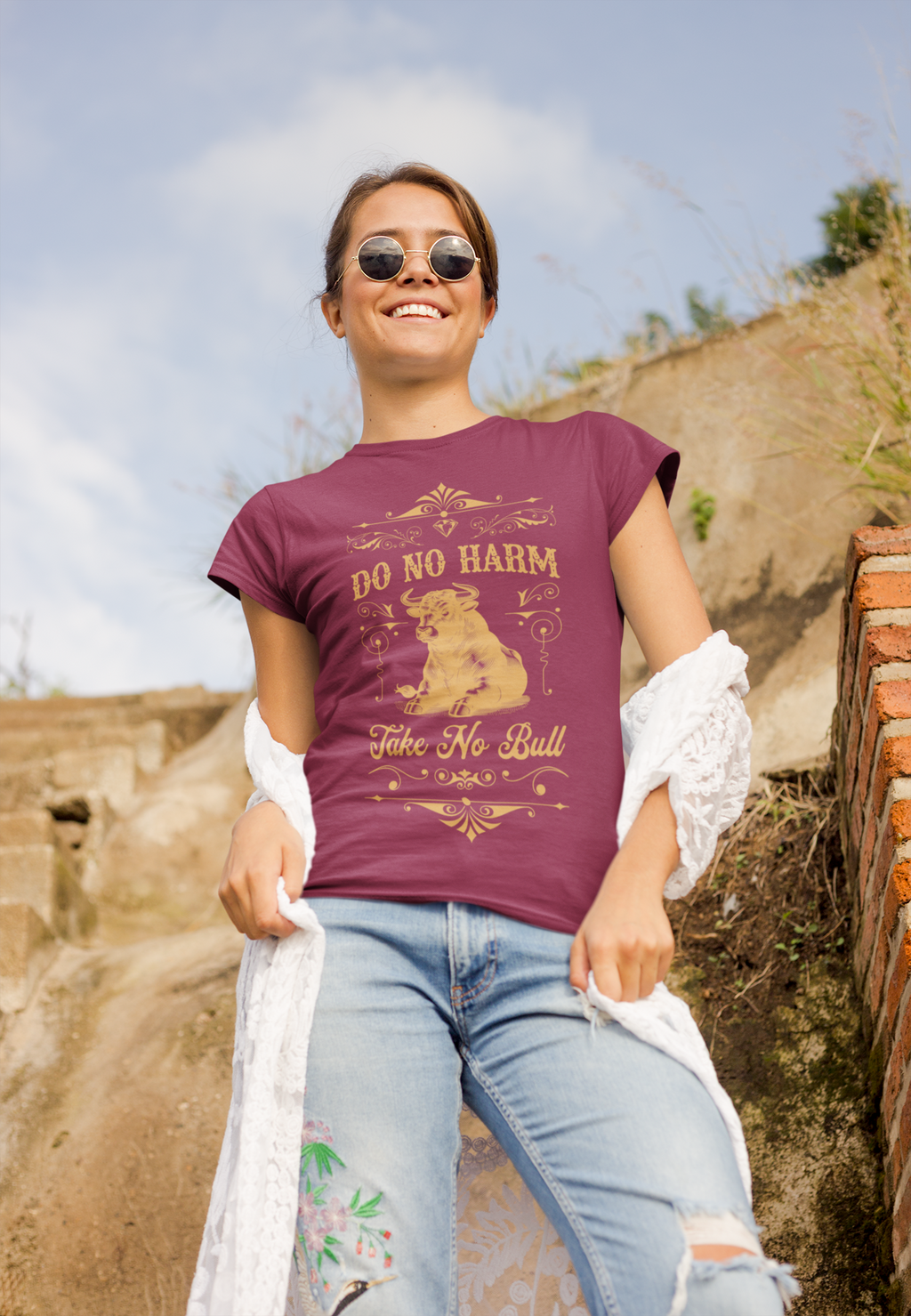 Do No Harm, Take No Bull - Unisex t-shirt