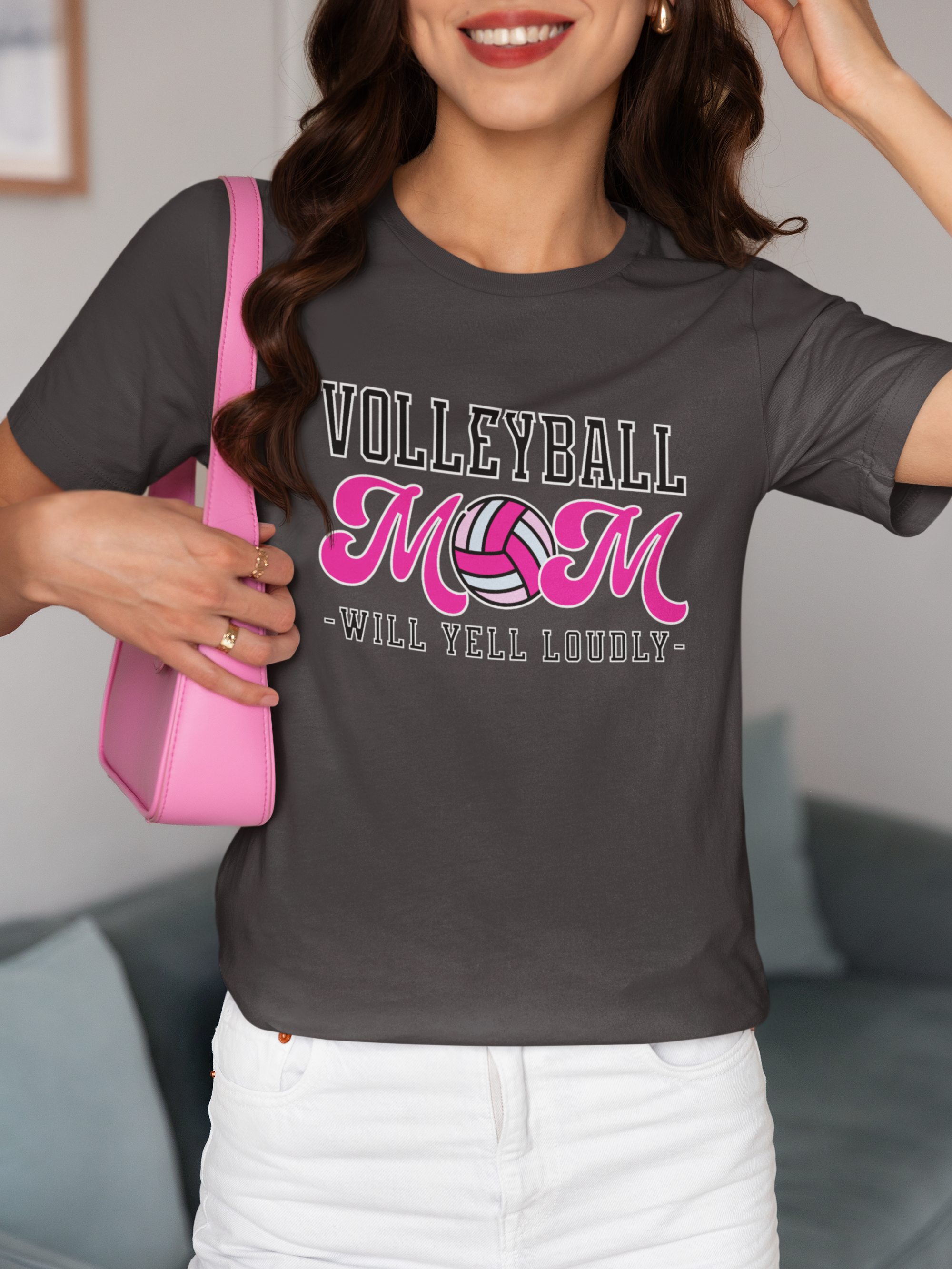 Volleyball Mom | Will Yell Loudly T-shirt